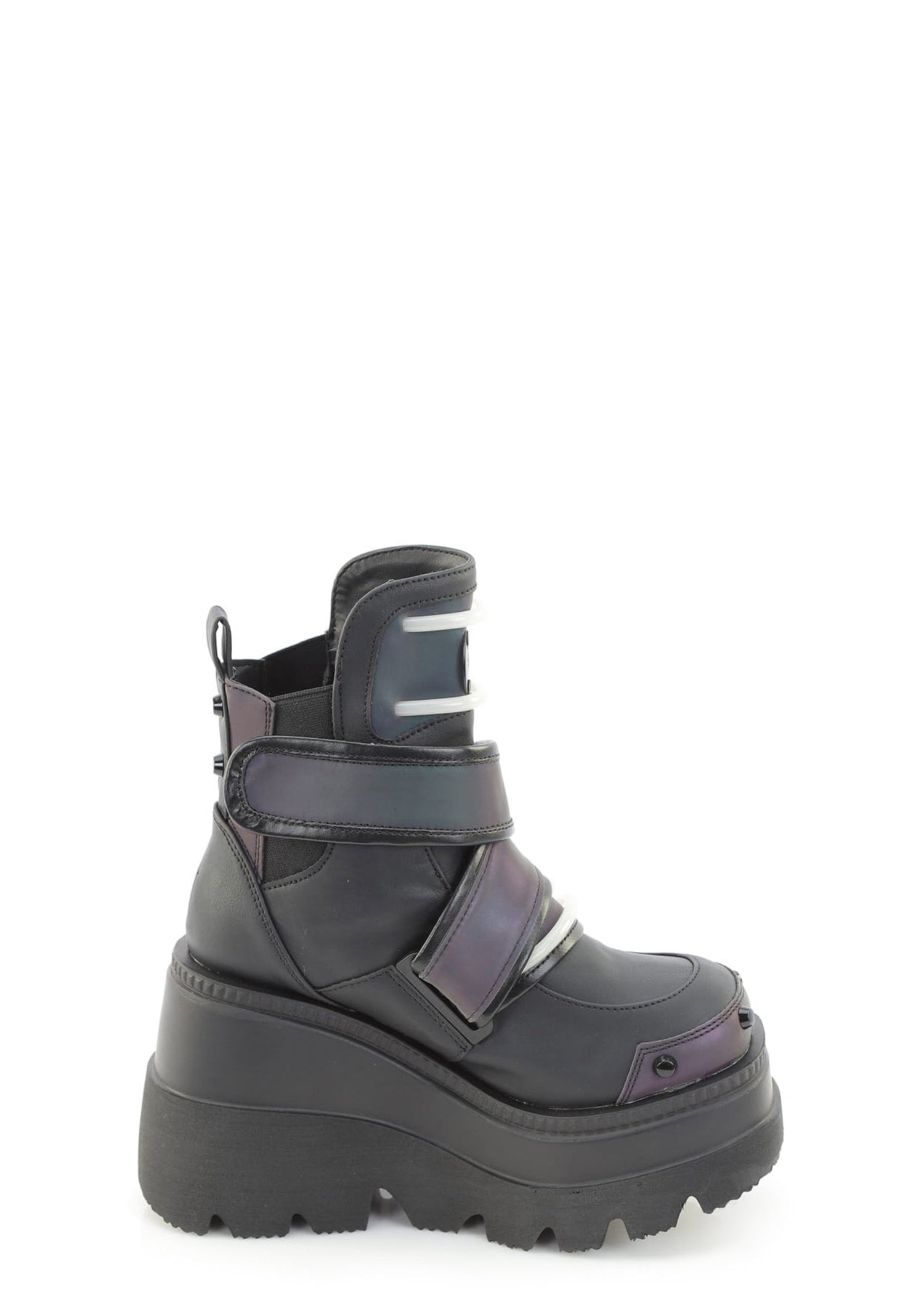 Shaker-58 Reflective Platform Ankle Boots