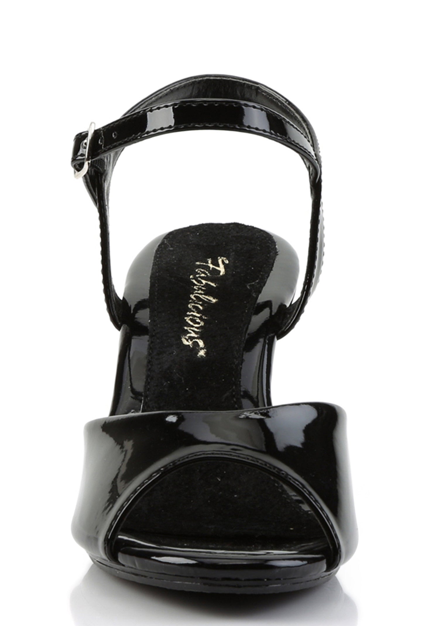 Belle-309 Platform Ankle Strap Sandals-Black