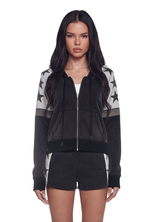 Starry Zip Up Hoodie