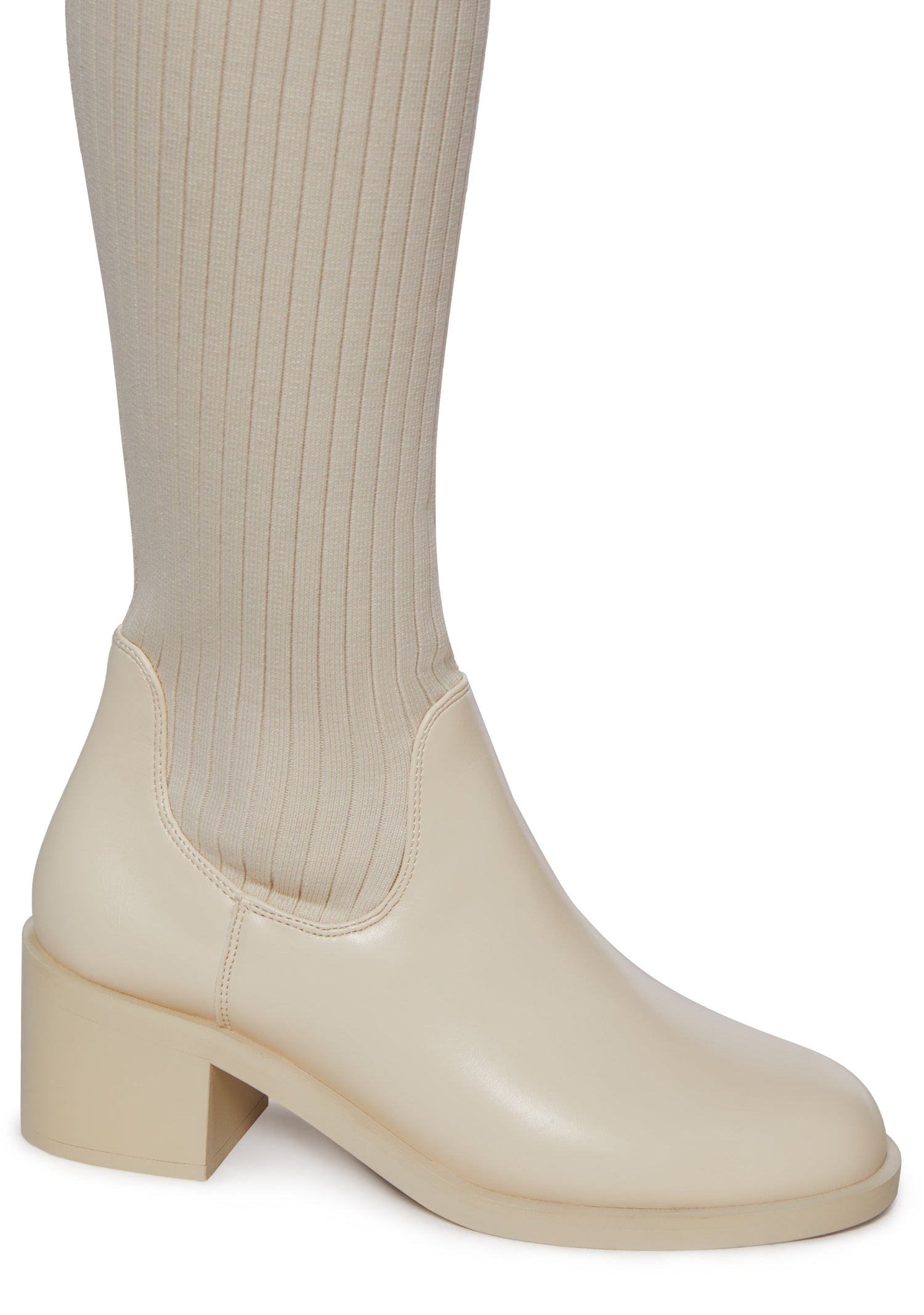 Total Rizz Knee High Boots - Off White
