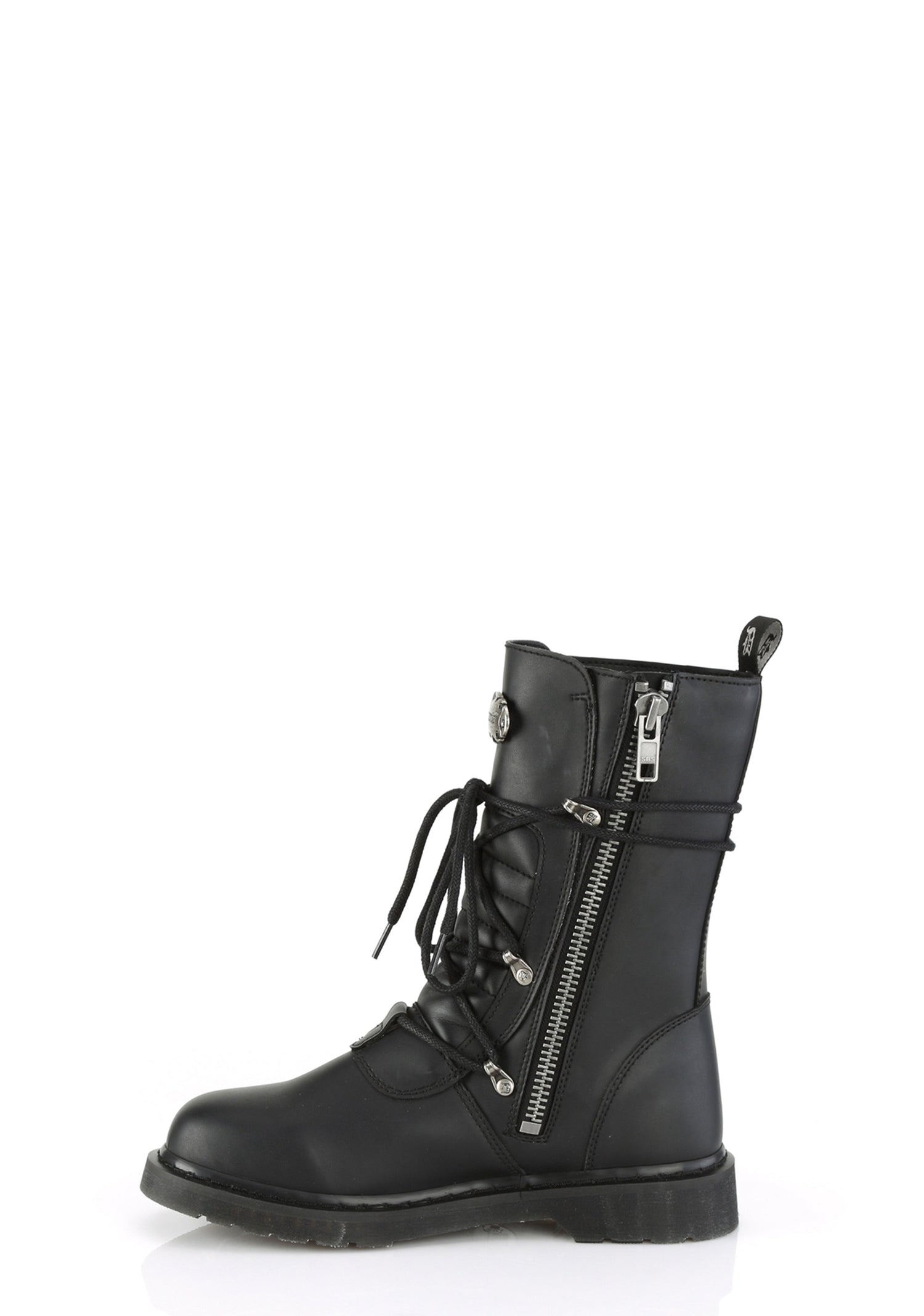 Bolt-265 Buckle Combat Ankle Boots