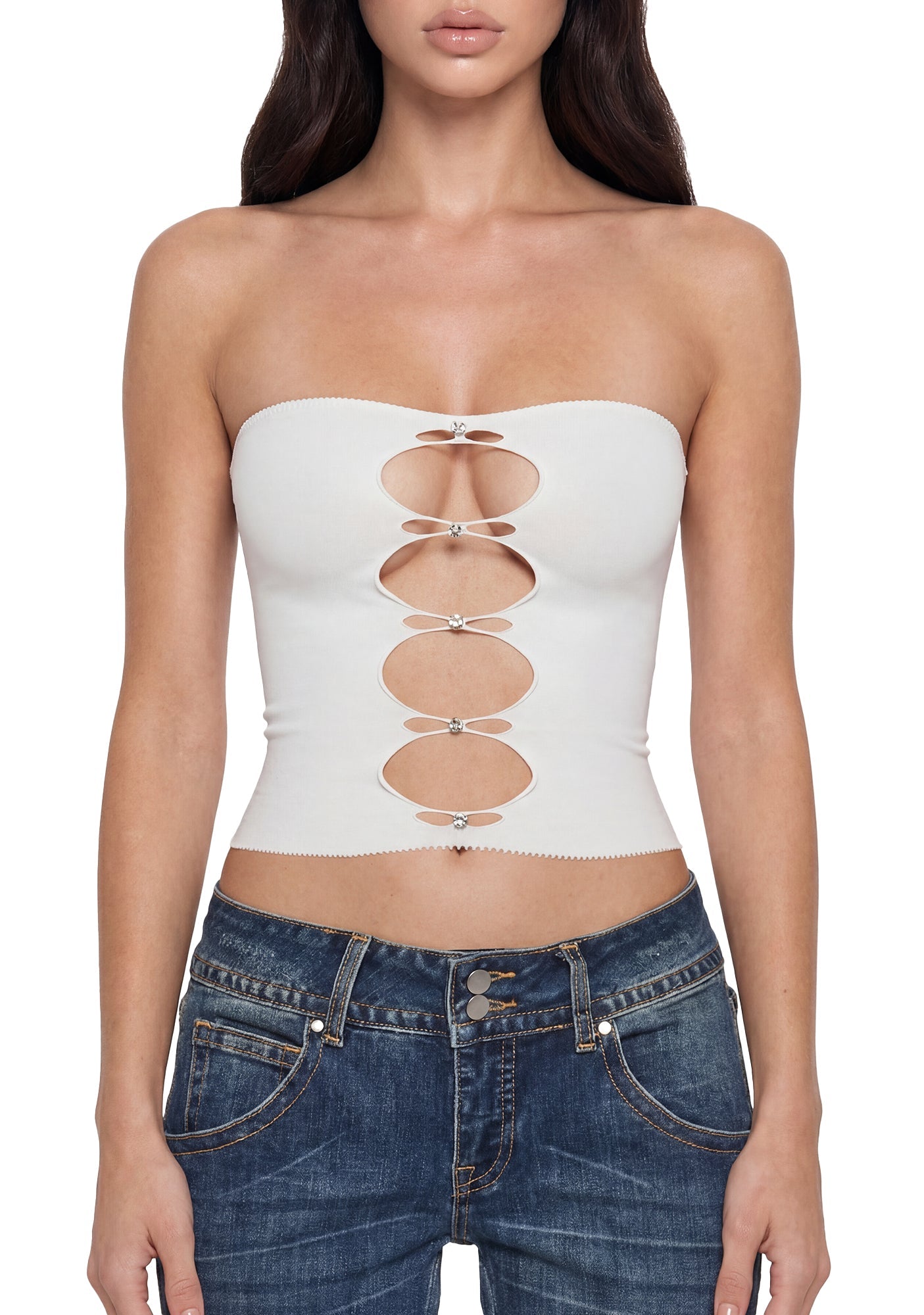 Arch Enemy Tube Top - Ivory