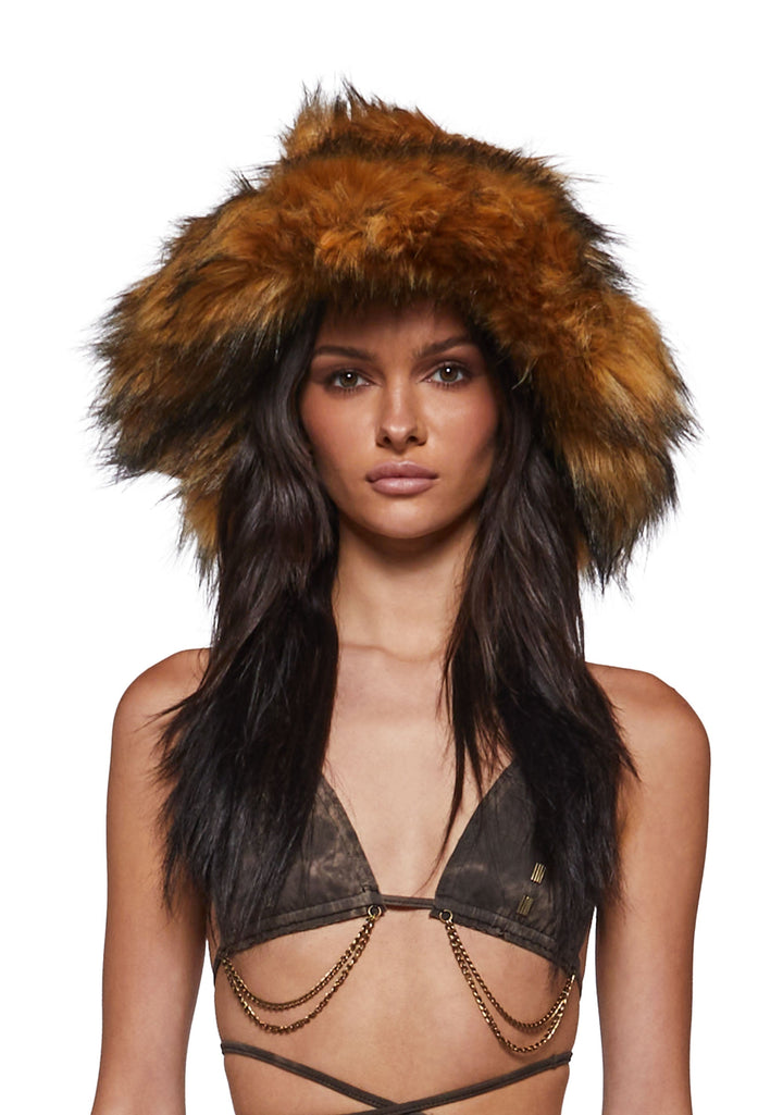 Flirty Fuzzy Bucket Hat - Brown