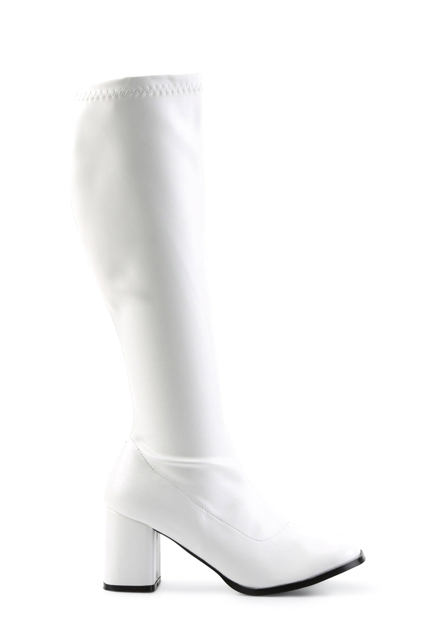 Gogo 300 Knee High Boots - White