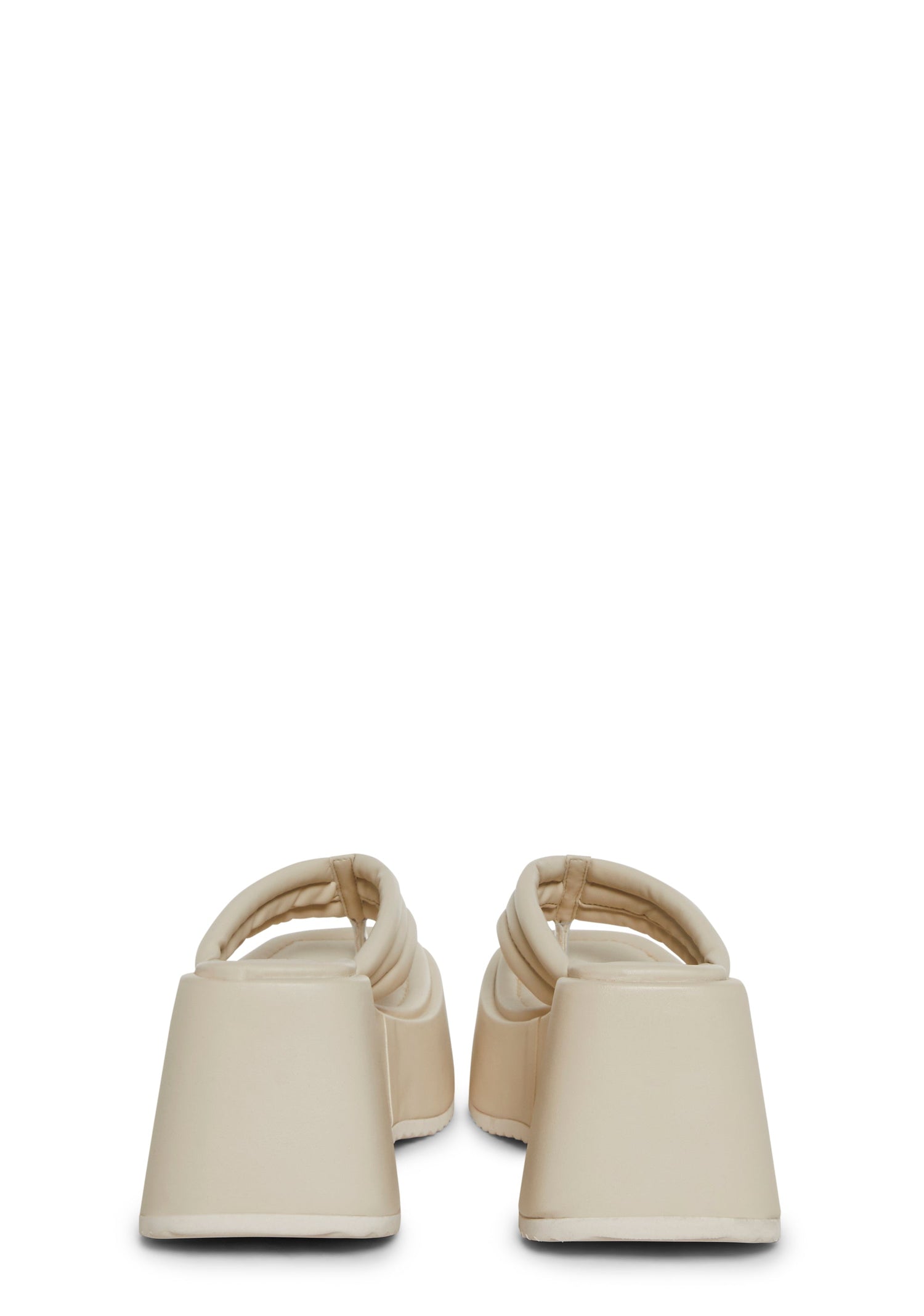 Happy Greetings Platform Sandals - Off White