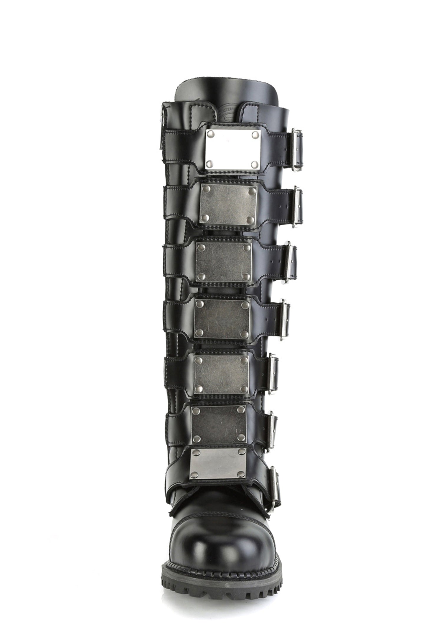 Riot-21MP Buckled Knee High Combat Boots