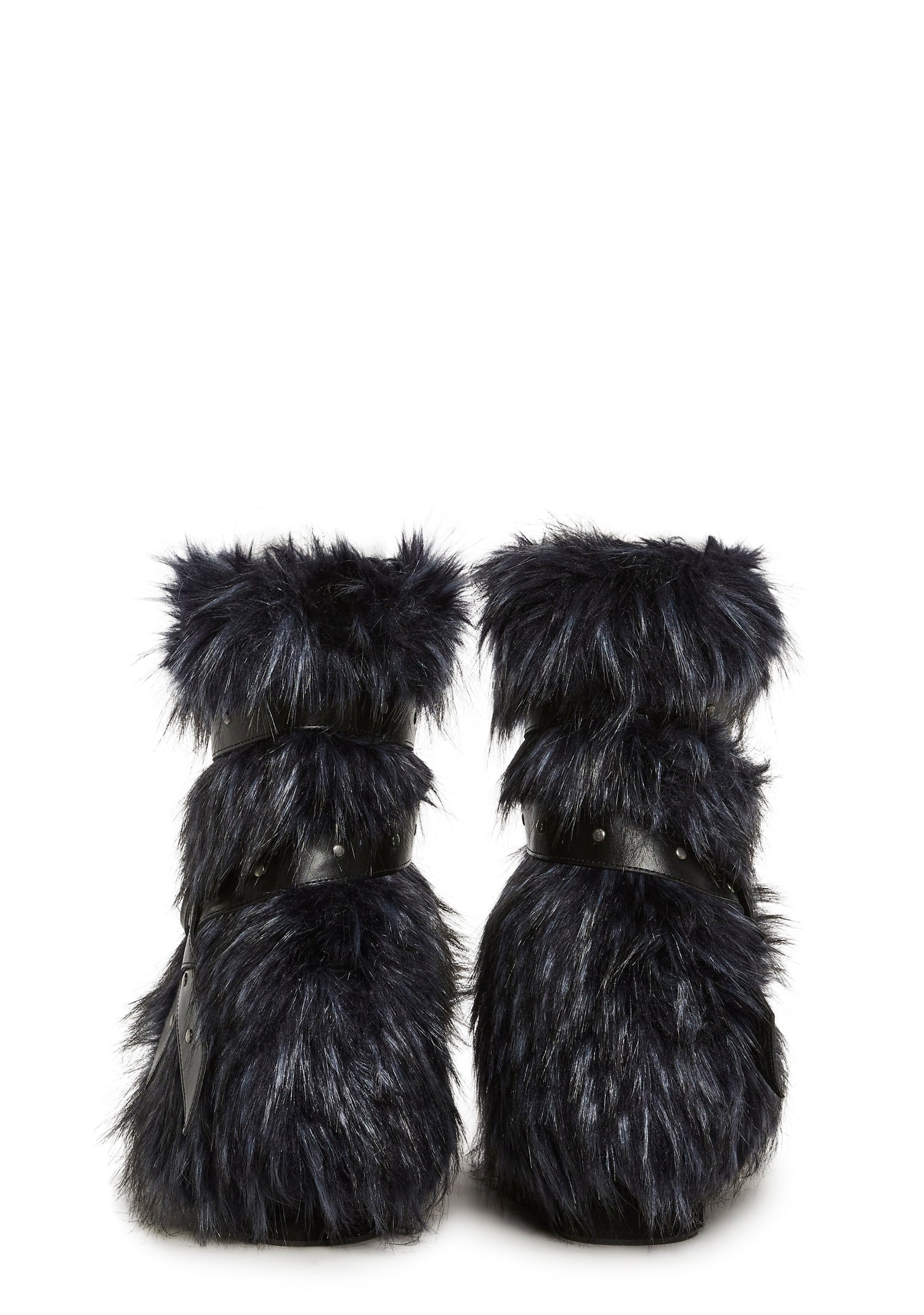 Low Wild Instincts Faux Fur Boots - Blue