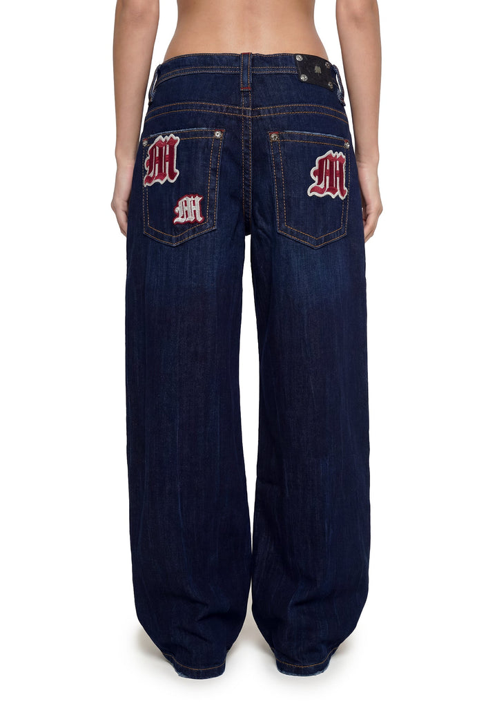 Bellanie Baggy Wide Leg - Indigo
