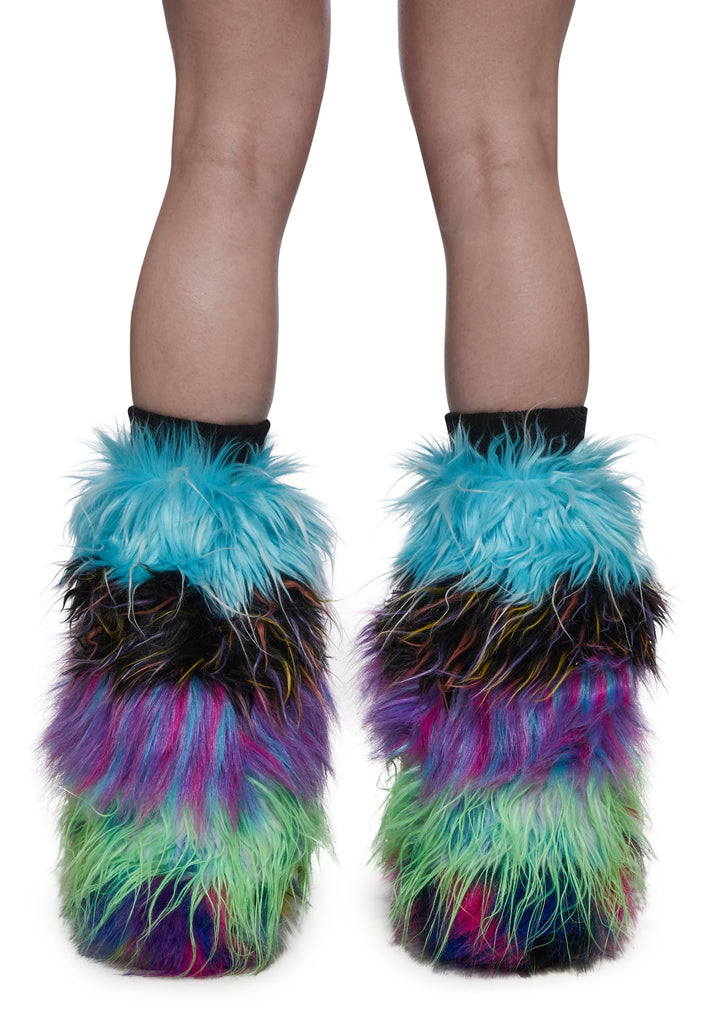 Little Monster Fur Leg Warmers
