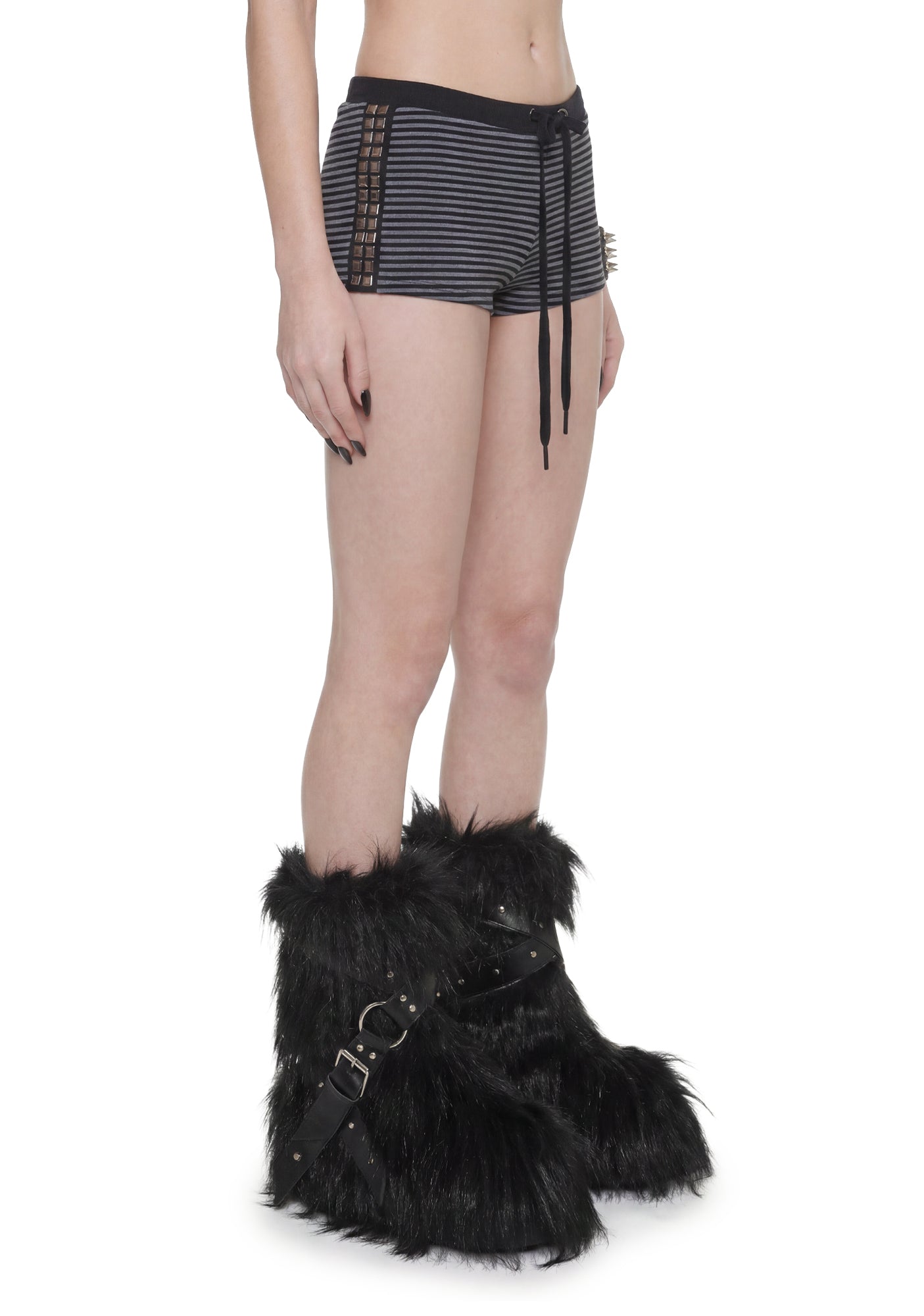 Singer Studded & Striped Micro Short
