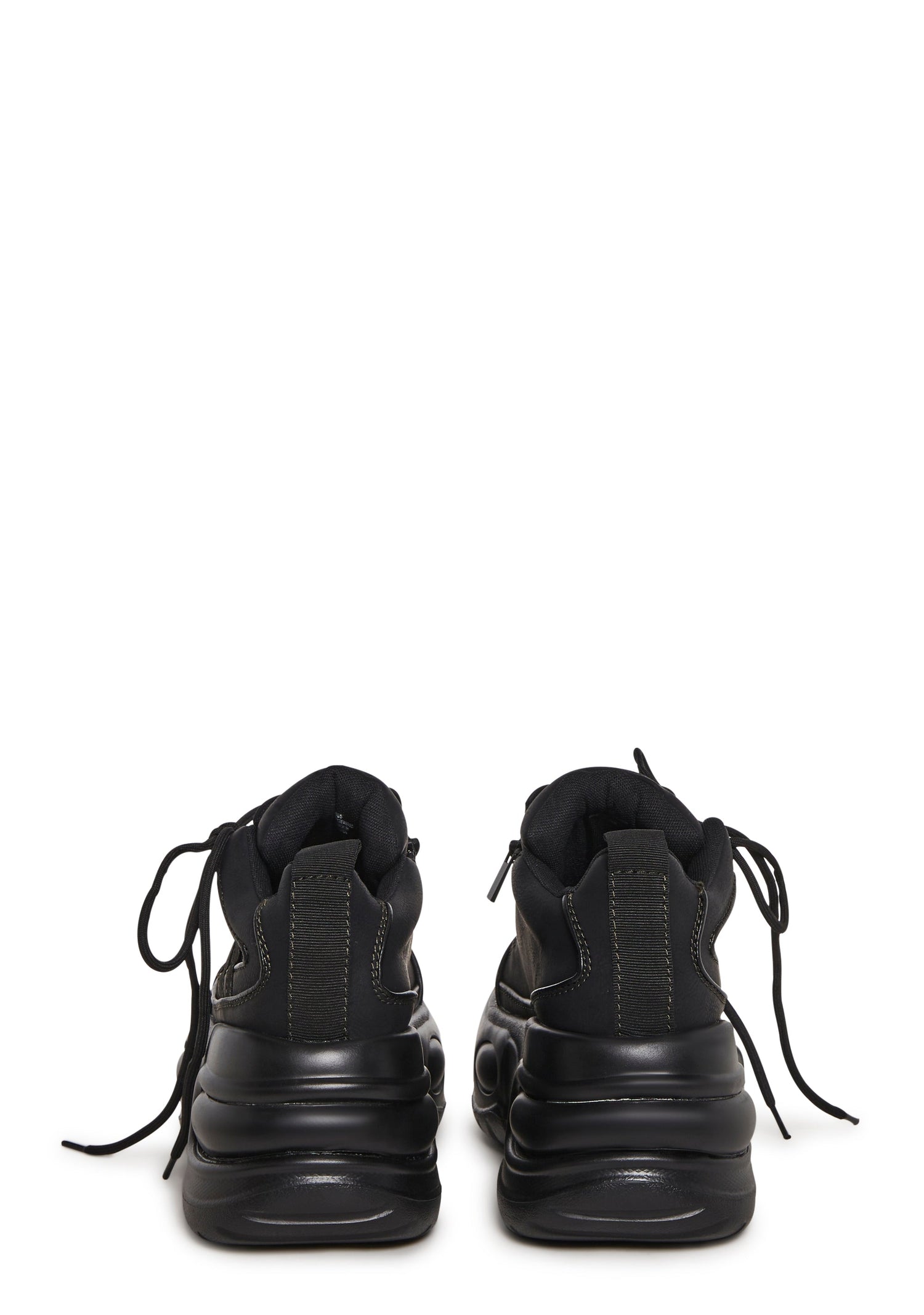 Drift Side Lace Platform Sneaker - Black