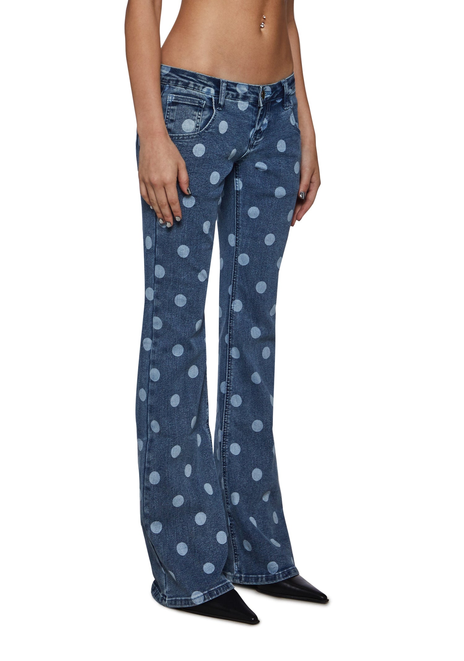 The Polka Dot Bootcut Jeans