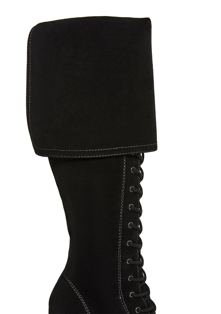 Victorian Cuff Knee High Boot