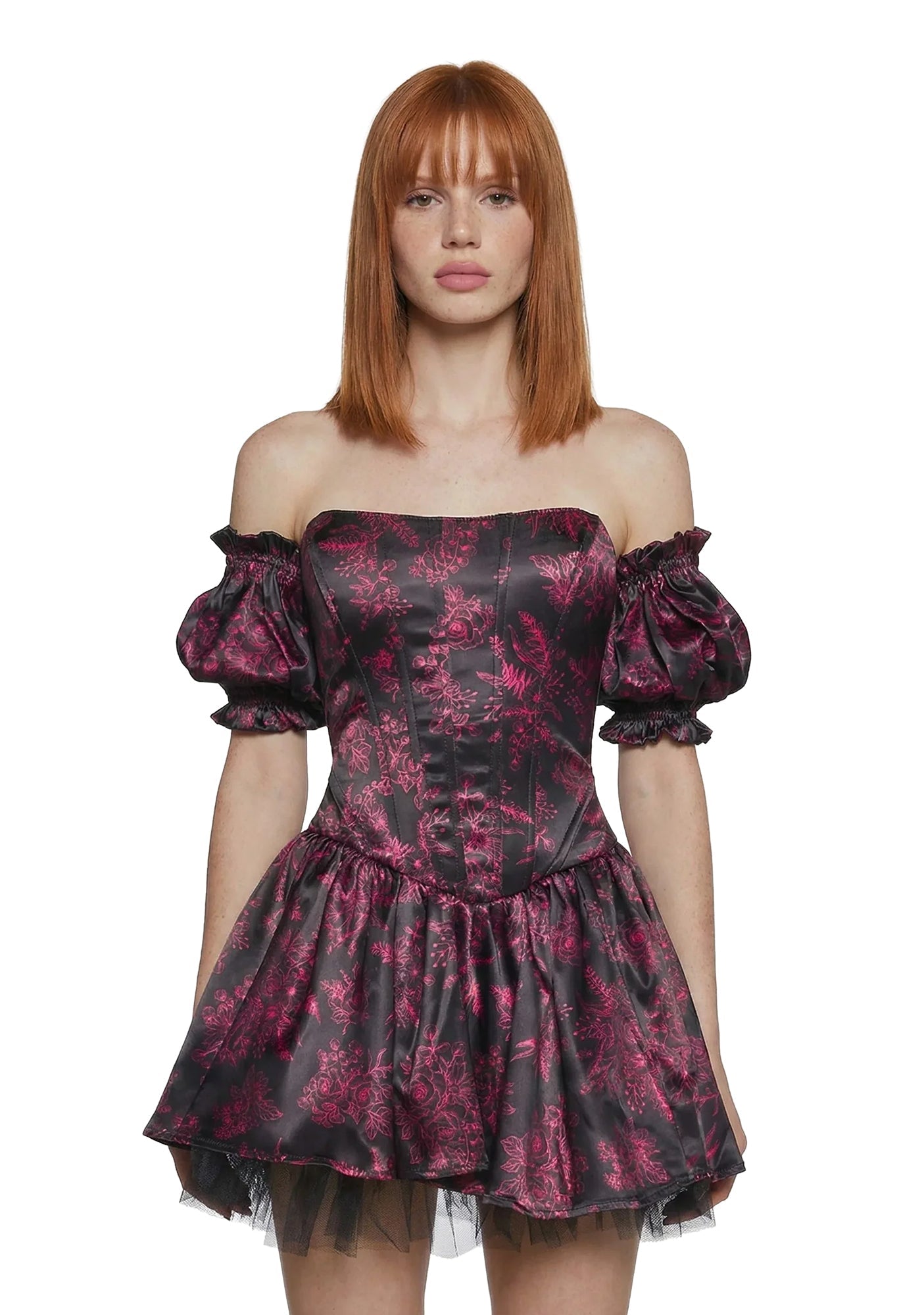 Holding Court Corset Dress - Black