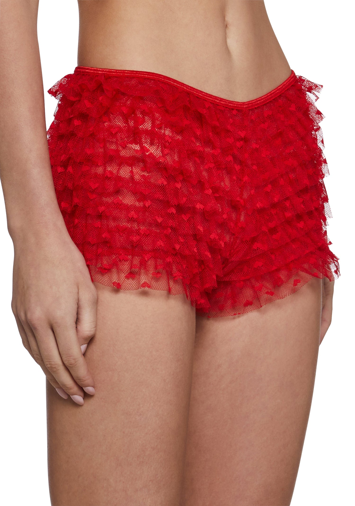 Coquette Heart Bloomers - Red