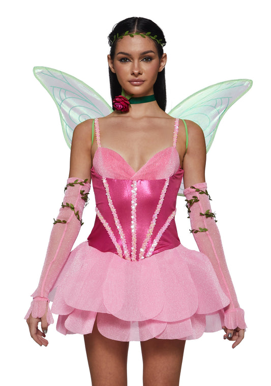 Y2K Cartoon Fairy Costume - Pink
