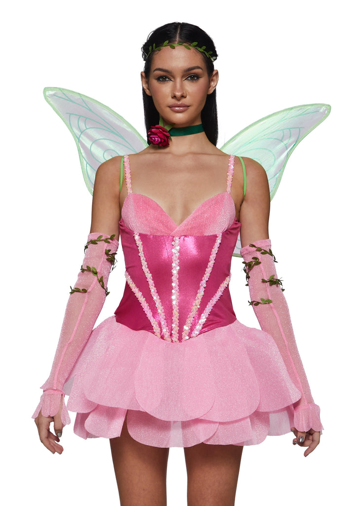 Y2K Cartoon Fairy Costume - Pink