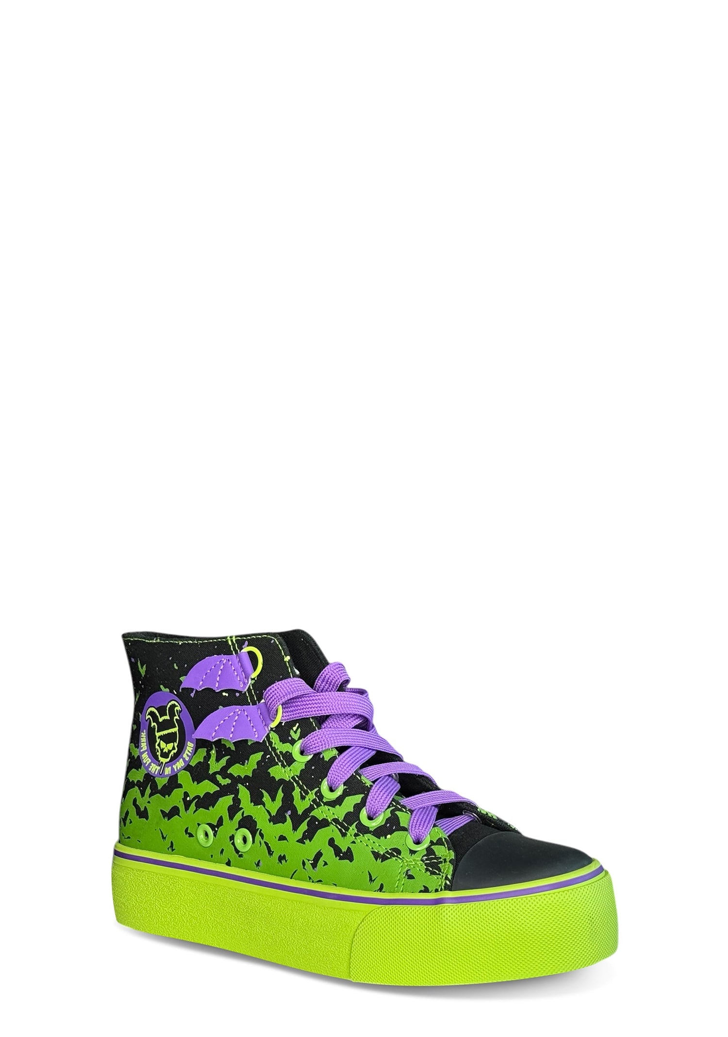 HXC Bat Wing High Top Sneaker - Green