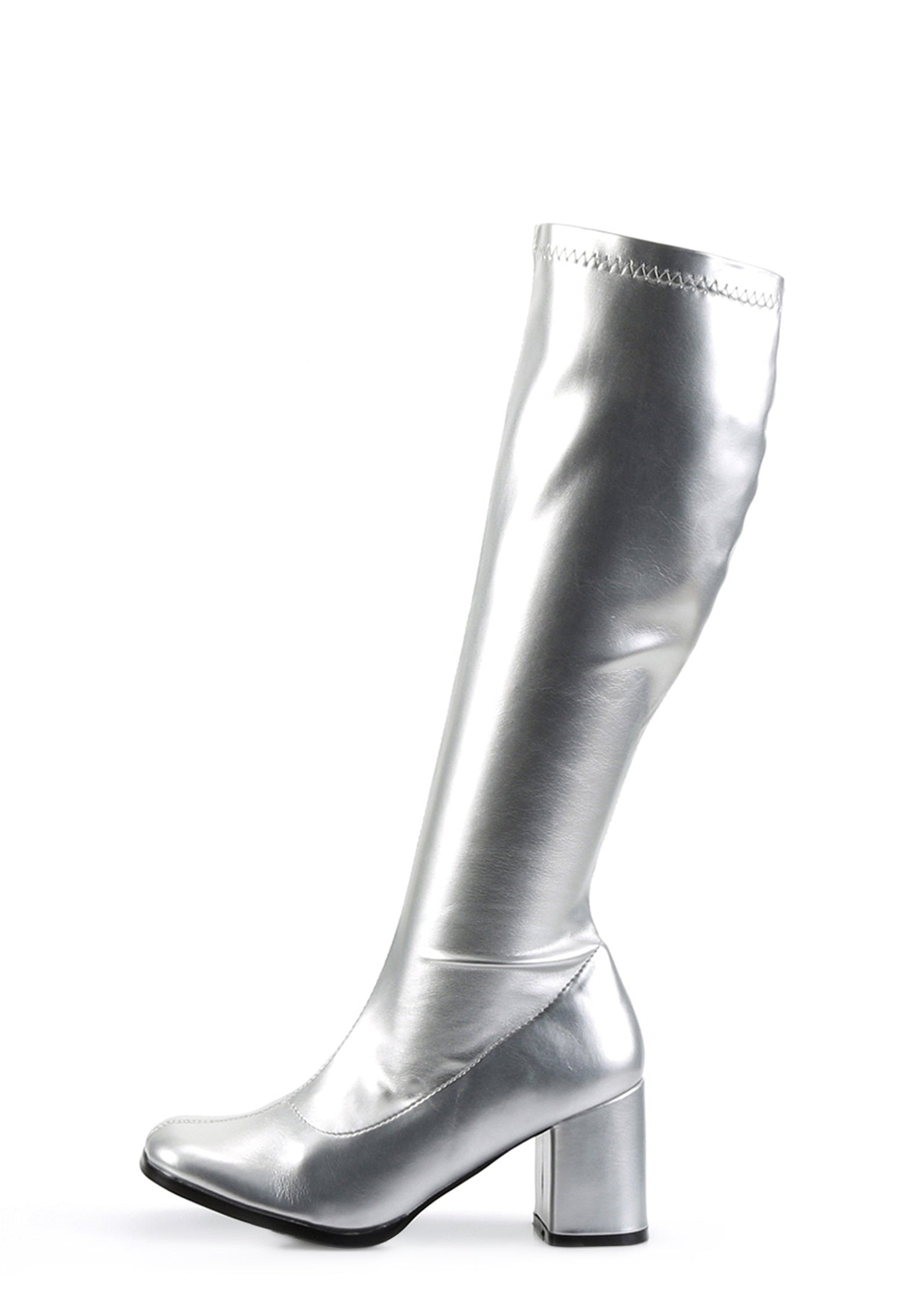 Platinum Go-Go Dancer Boots