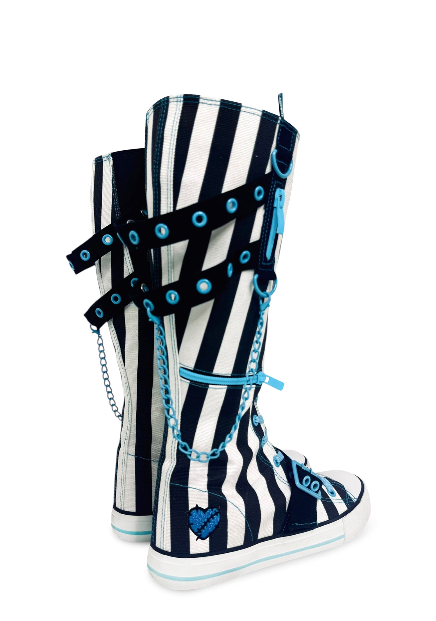 Rawr XD Monster High Knee High Sneakers - Stripes