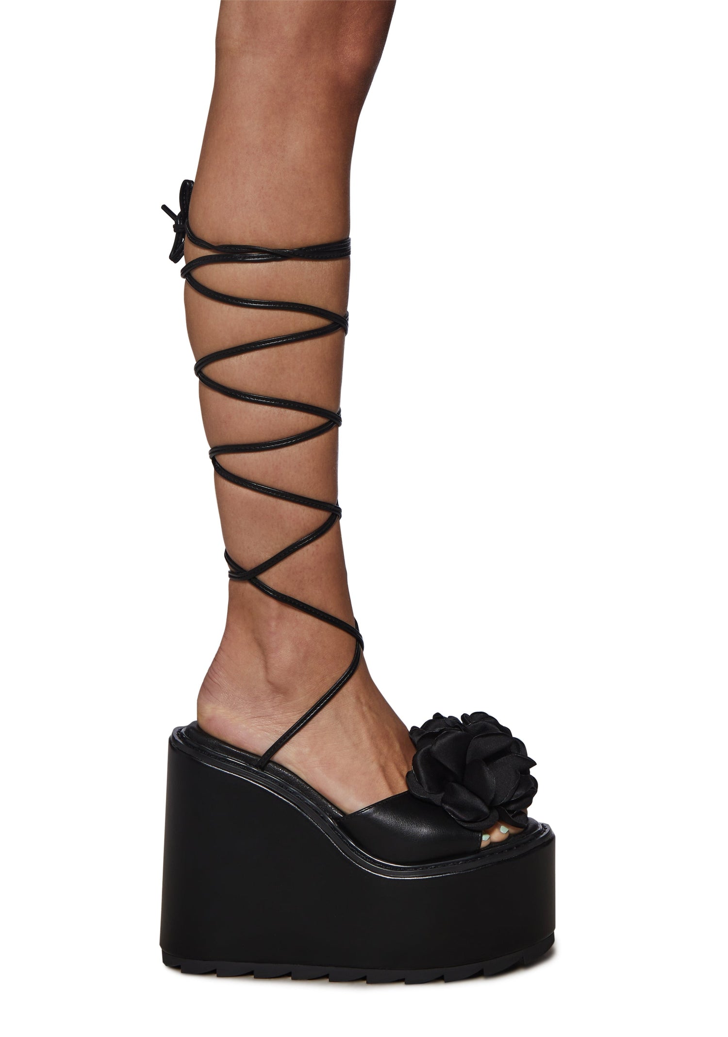Dolce Platform Sandals - Black