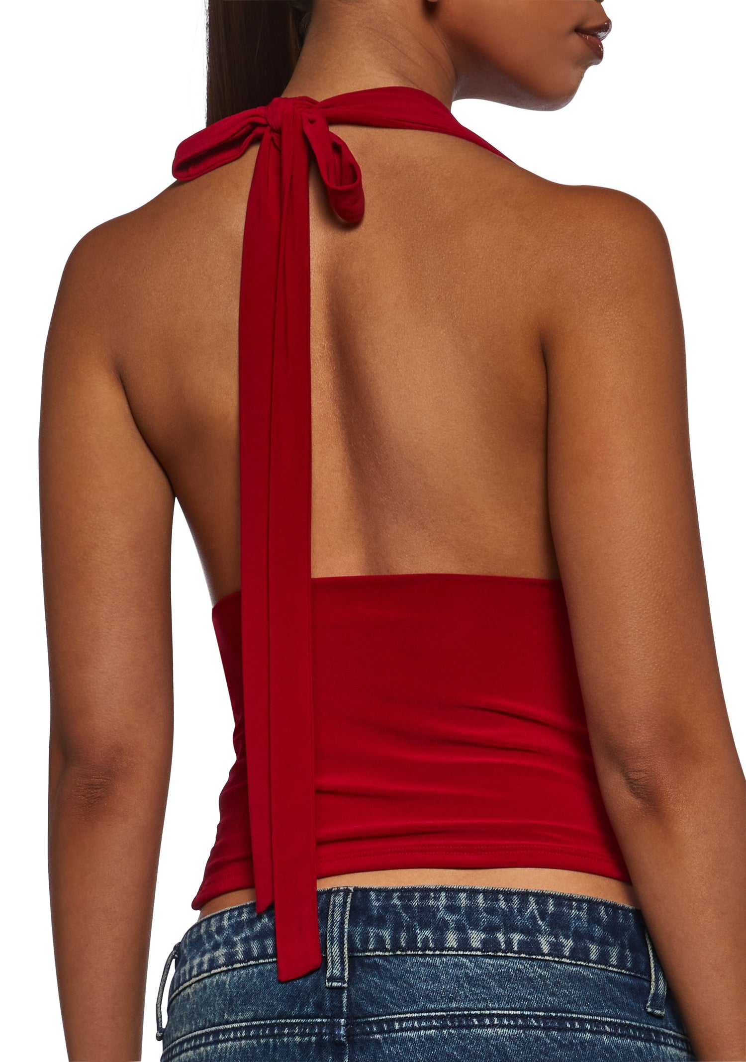 Unstoppable Cowl Neck Top - Red