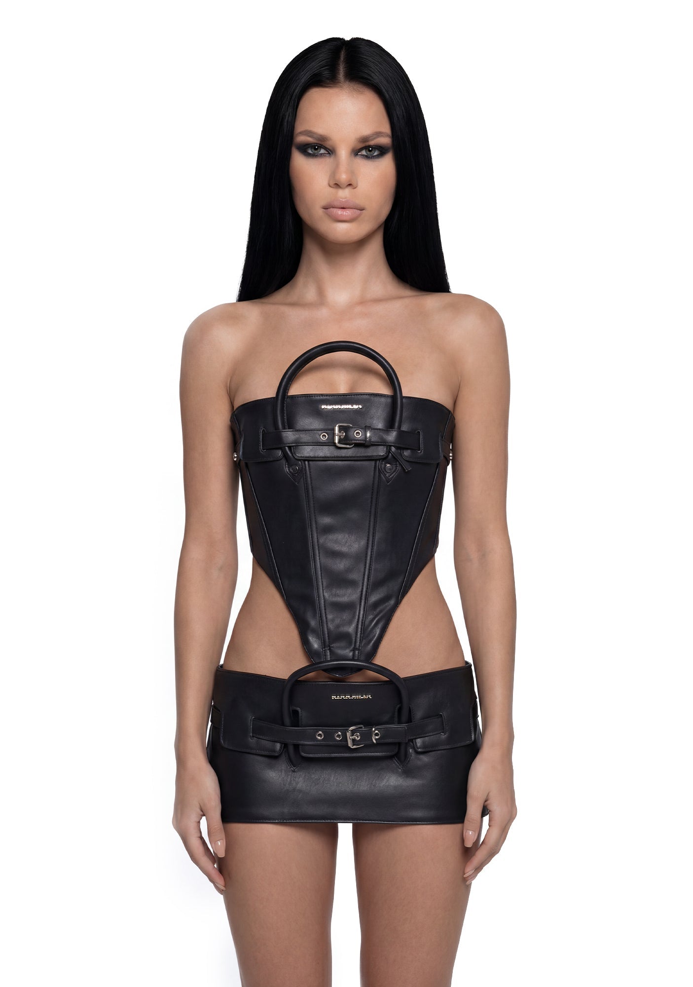 Heiress Handbag Corset - Black
