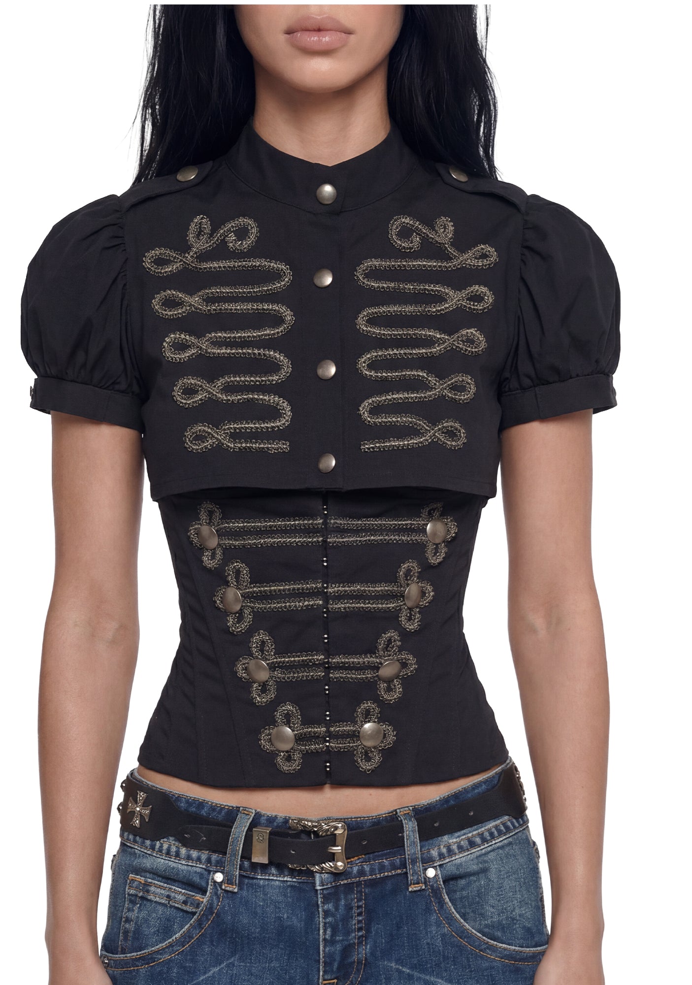 Military Parade Cropped Bolero