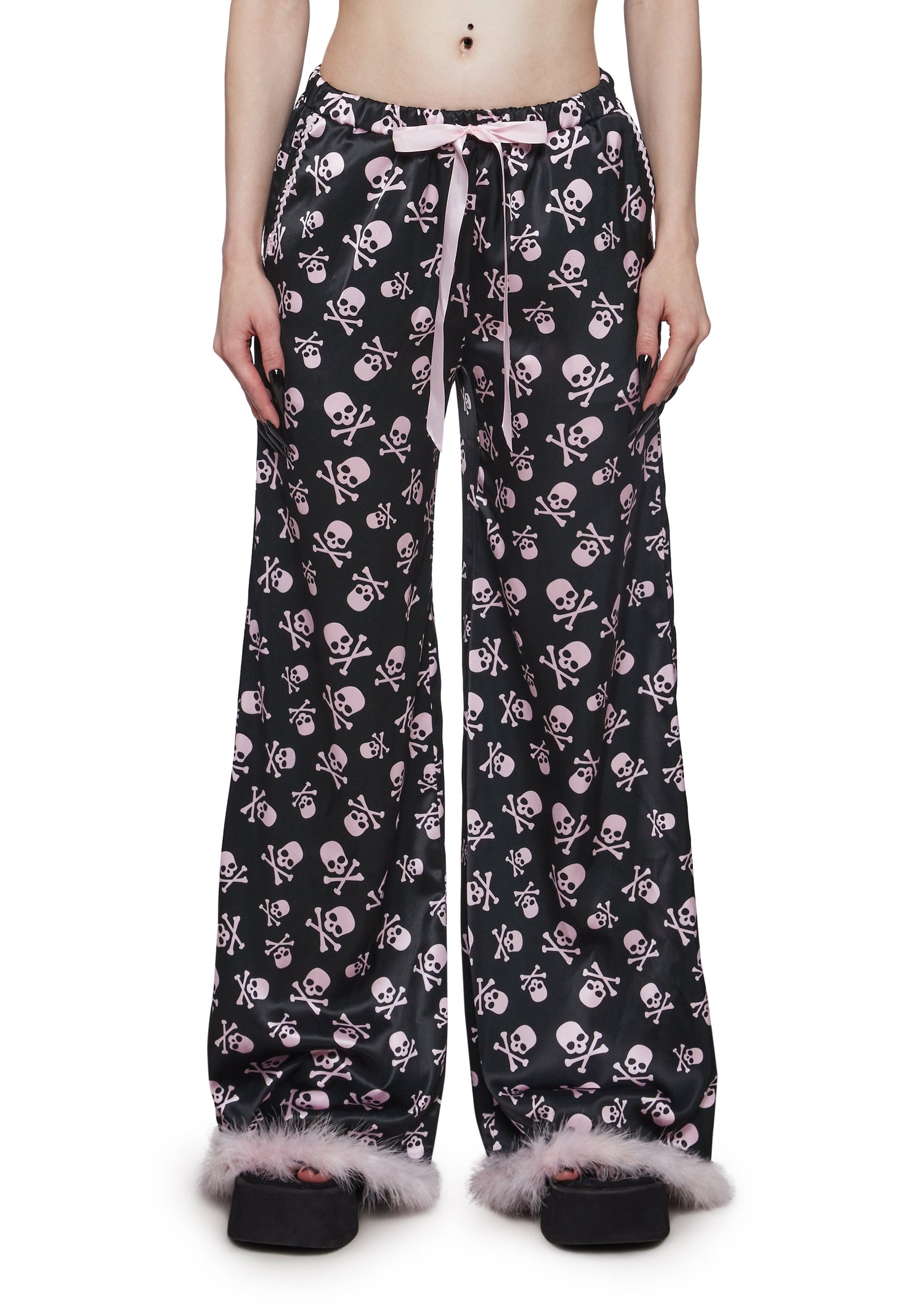 Skully Satin Sleep Pants