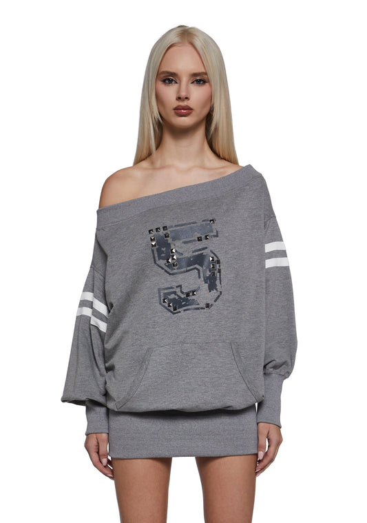 Team Spirit Off The Shoulder Dress