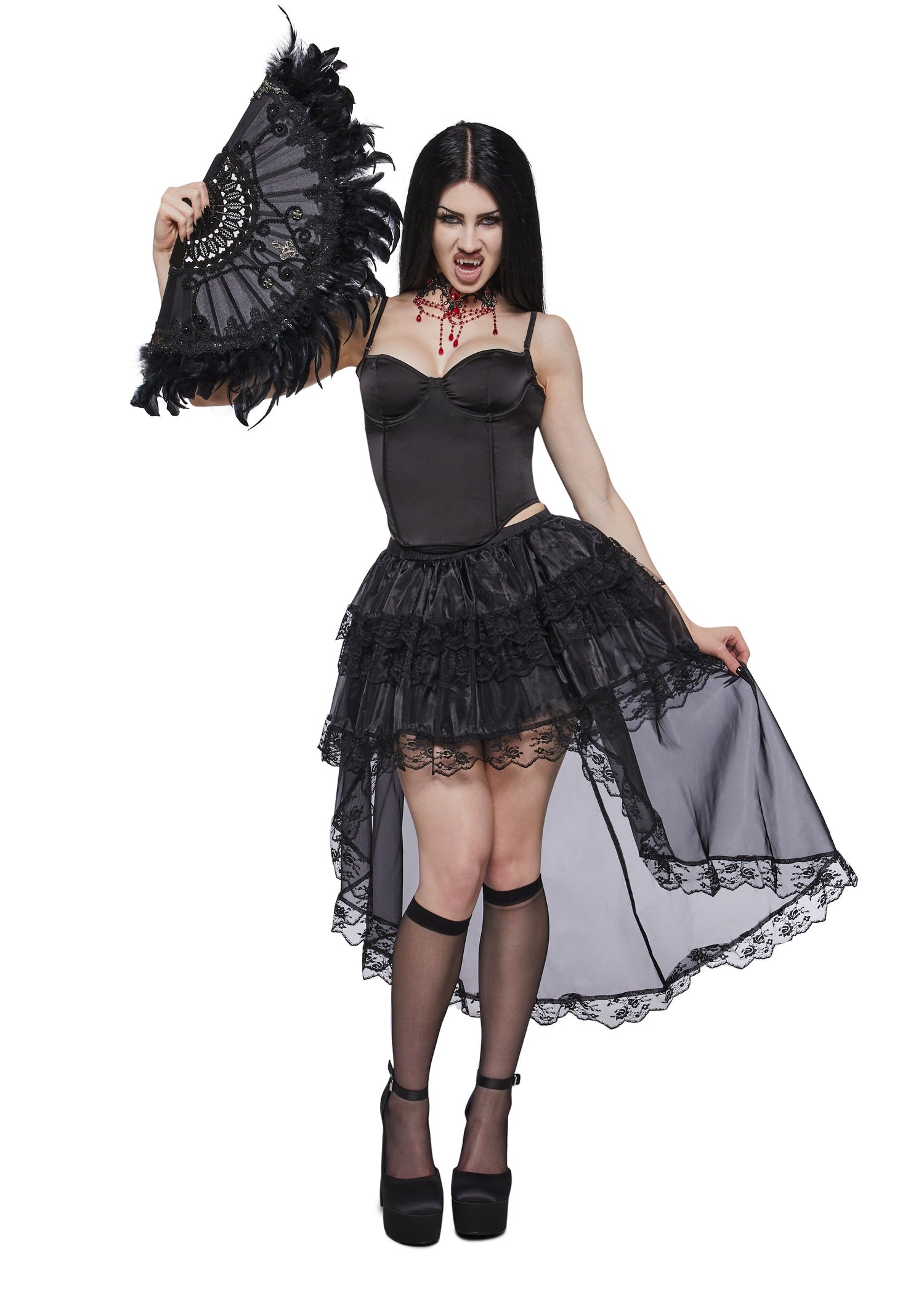 Dark Countess Lace Petti Skirt