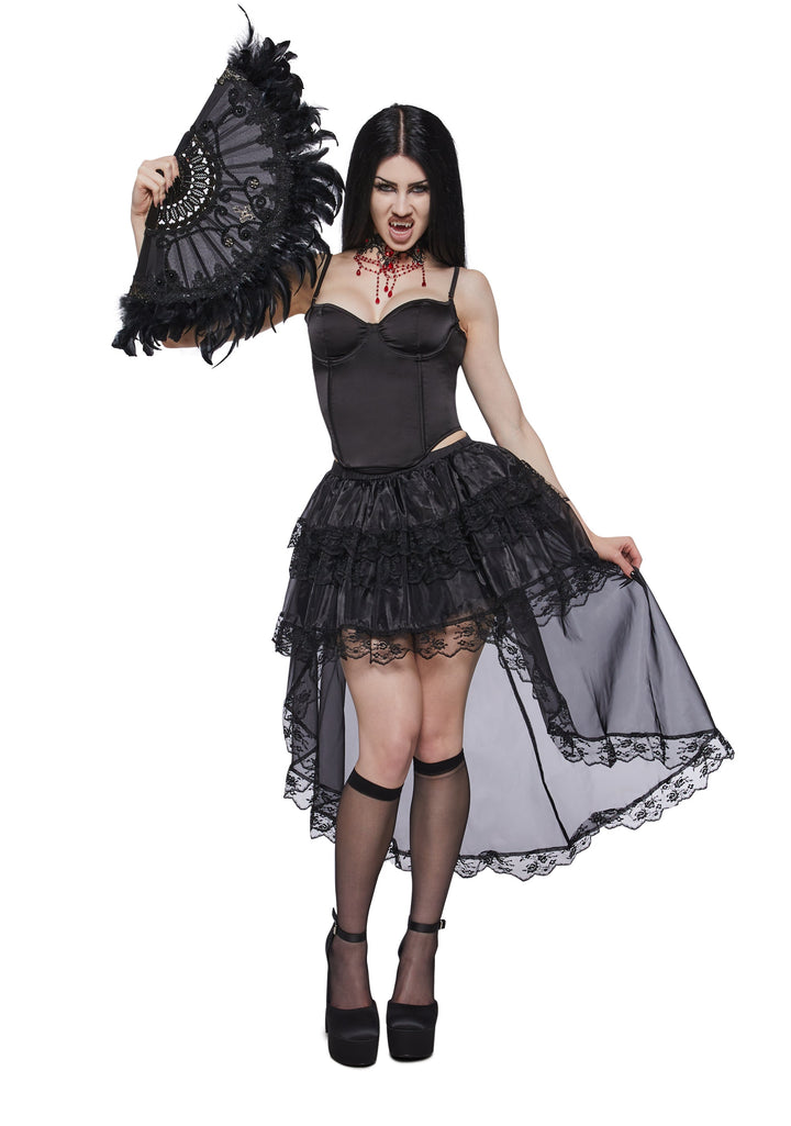 Dark Countess Lace Petti Skirt