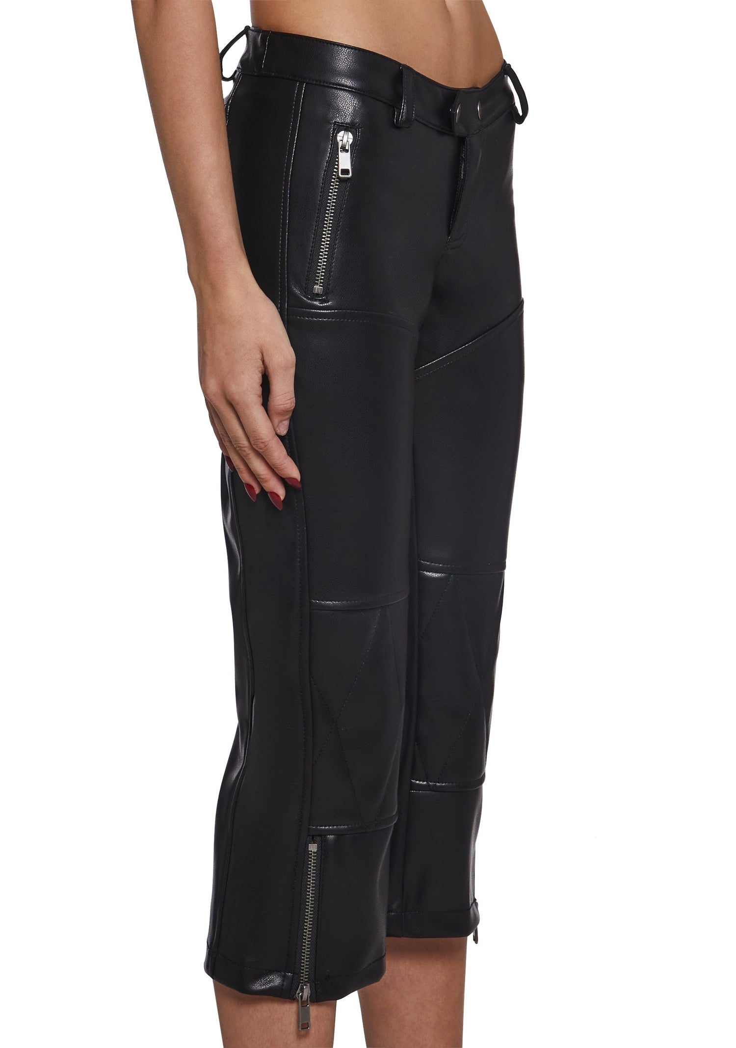 Feel The Rush Leather Capris