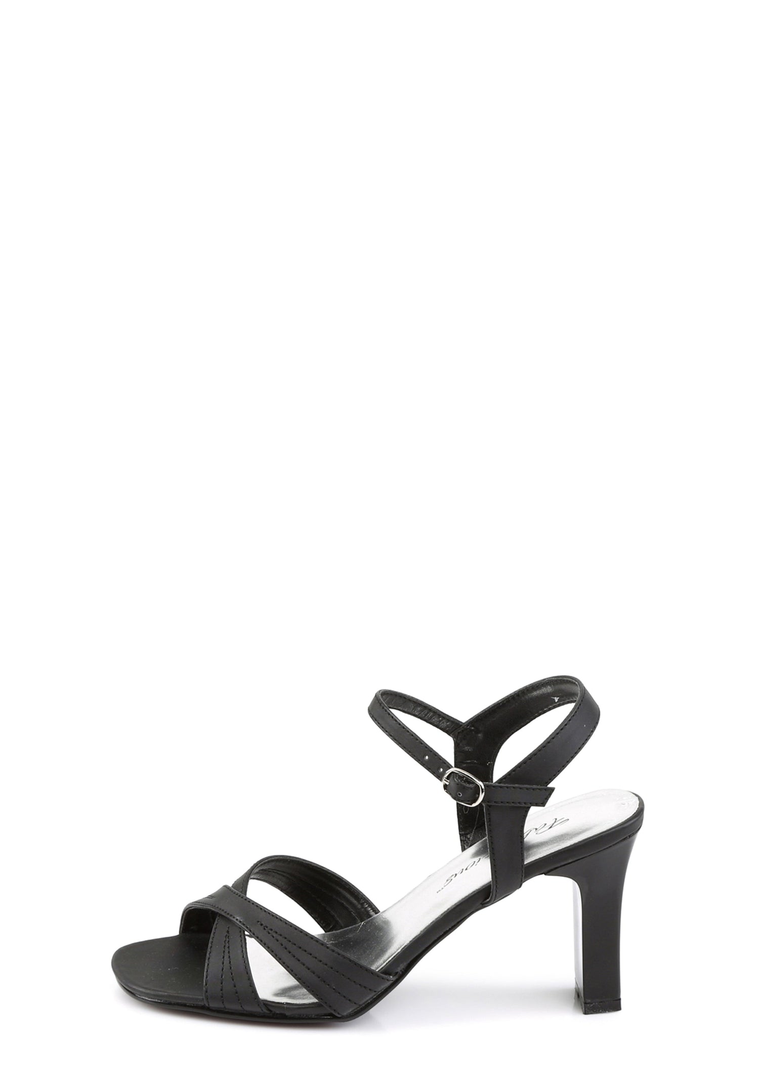 Romance 313 Ankle Strap Sandals - Black