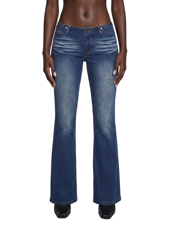 Elle Low Rise Jeans - Light Blue