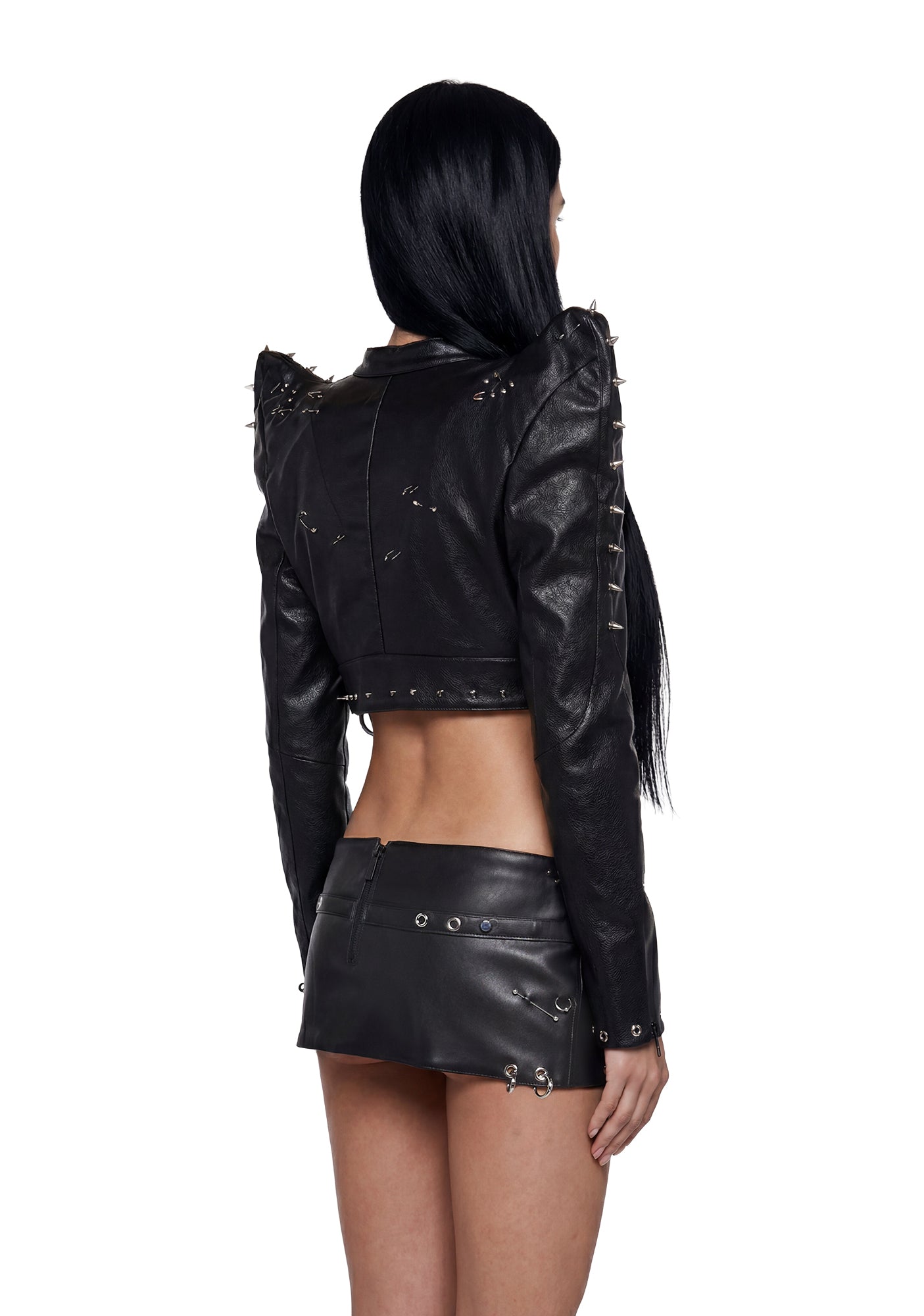 Pierced Crop Jacket