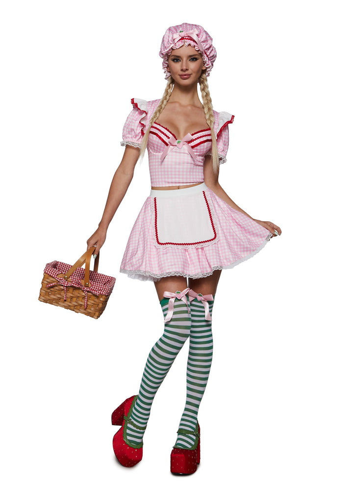 Strawberry Confection Girl Costume