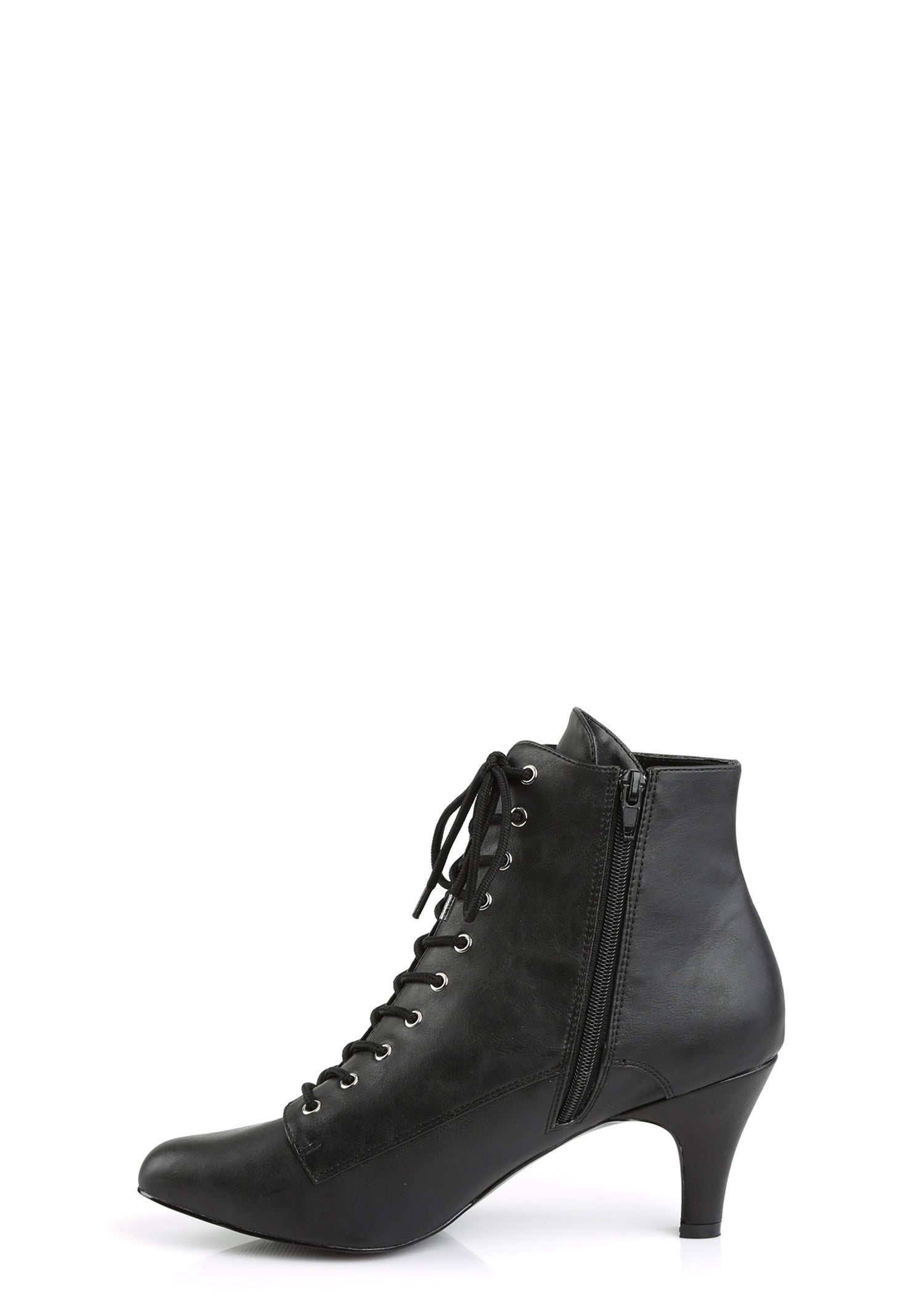 Divine-1020 Ankle Boot-Black PU