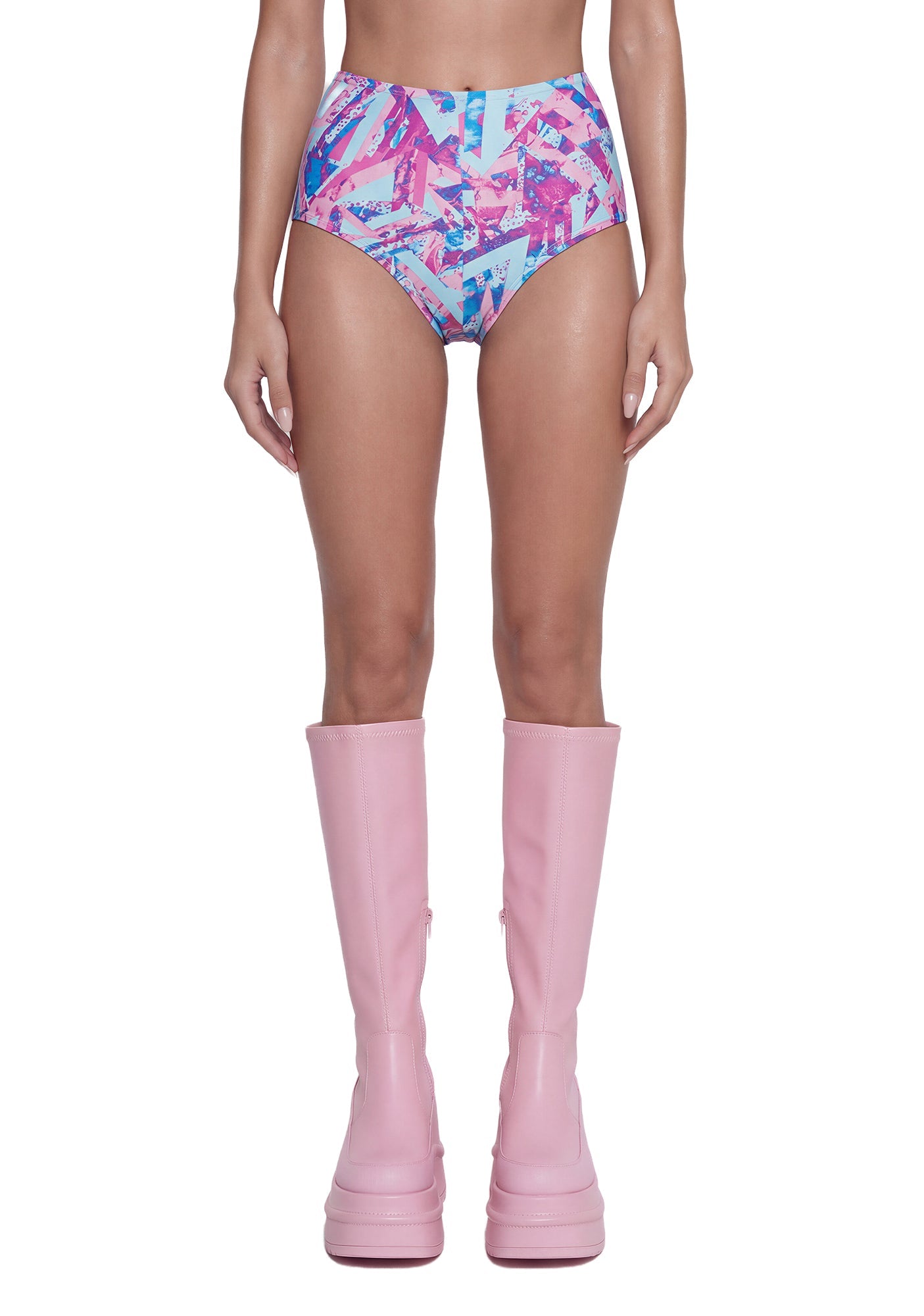 Pastel Pop High-Waist Bottoms