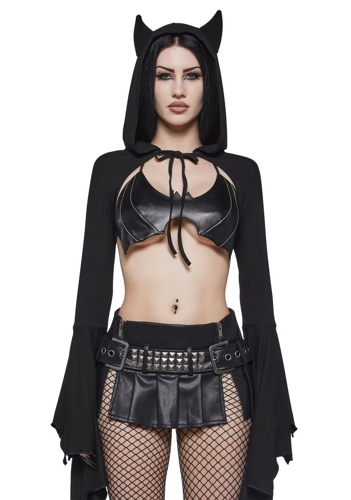 Bat Shrug with Hood