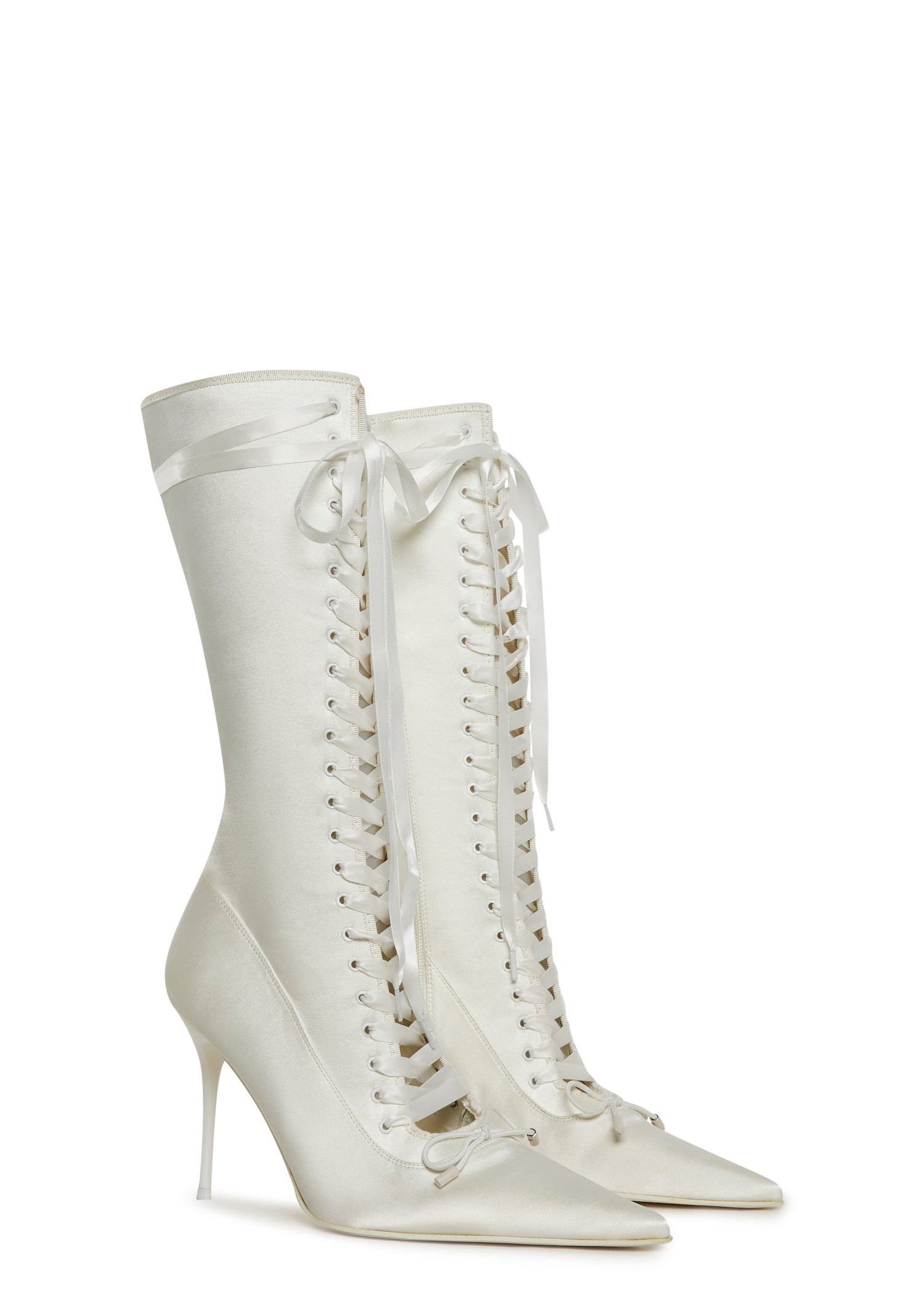 Scandalous Seduction Heeled Boots - White