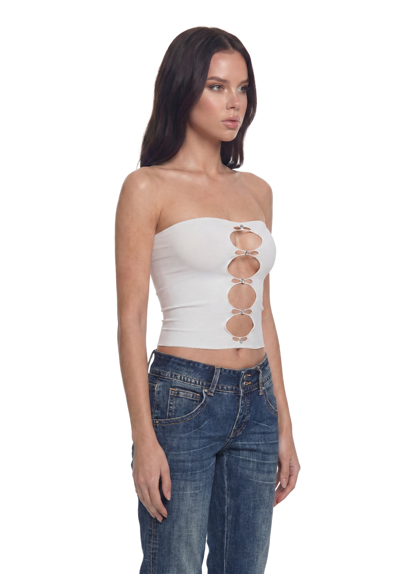 Arch Enemy Tube Top - Ivory