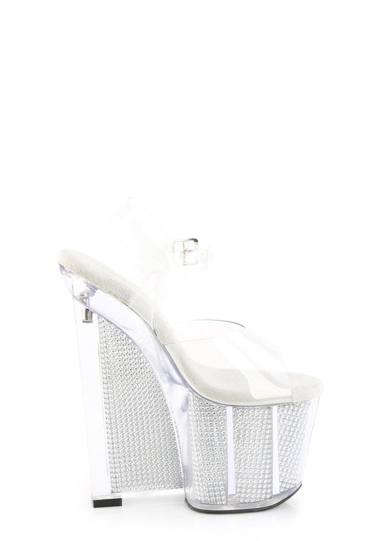 Amaze-808SRS Rhinestone Platform Sandals