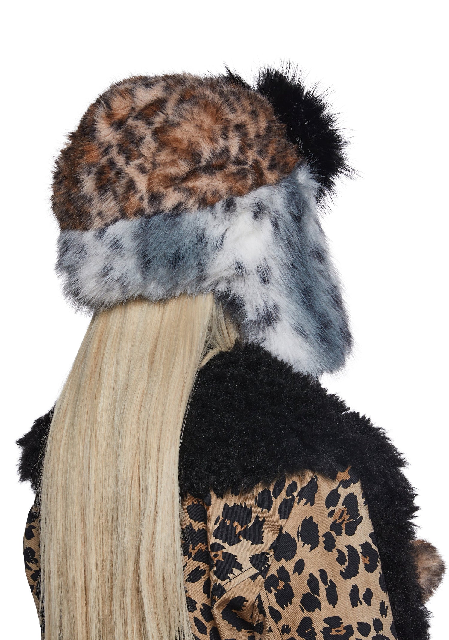 Popular Elite Faux Fur Hat - Multi