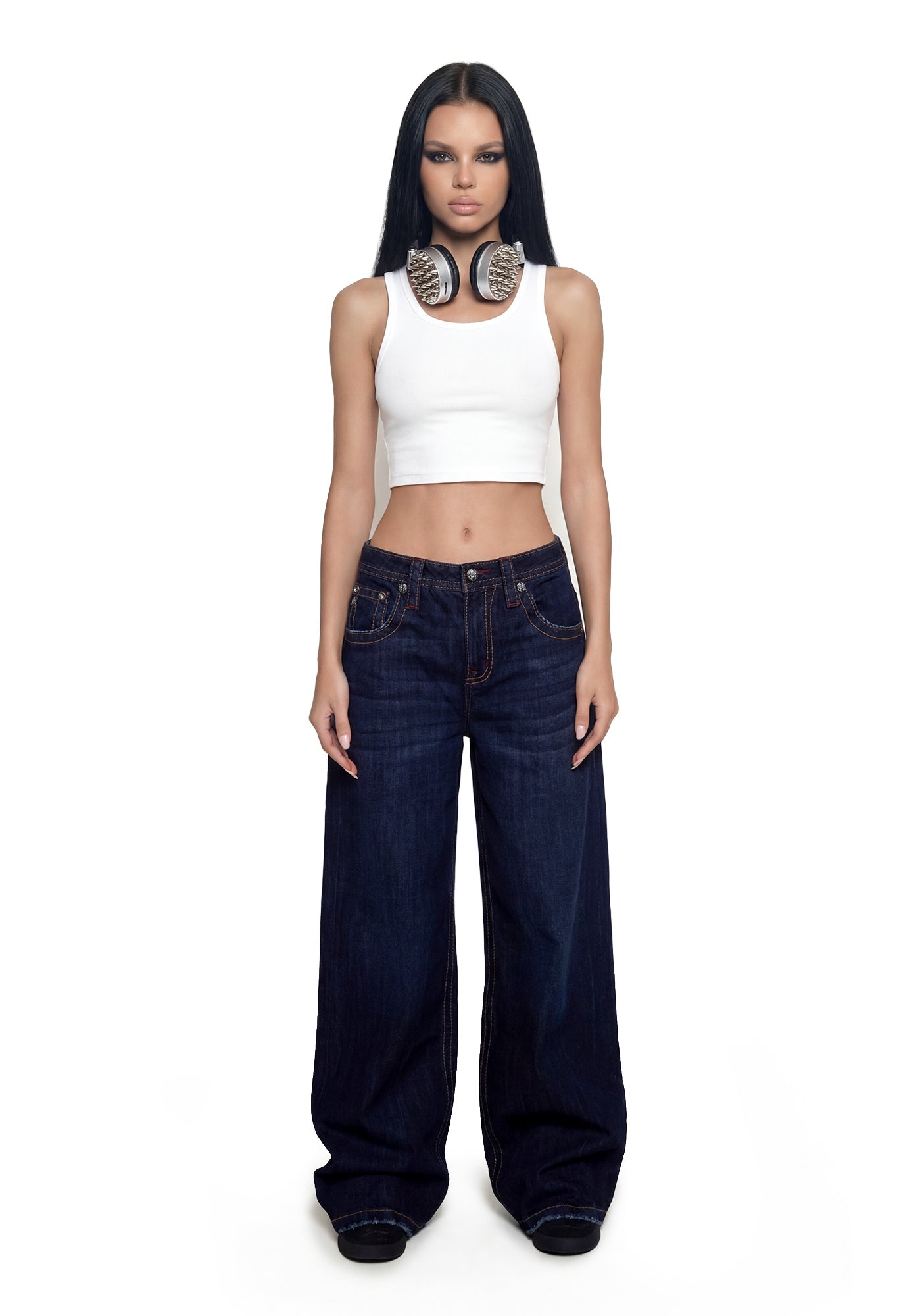 Bellanie Baggy Wide Leg - Indigo