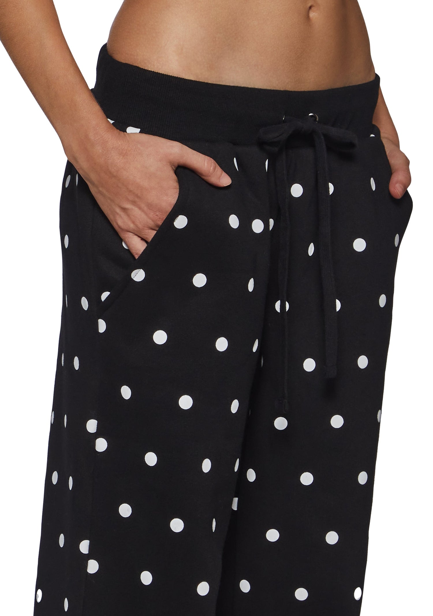 Polka Dot Baggy Sweatpants