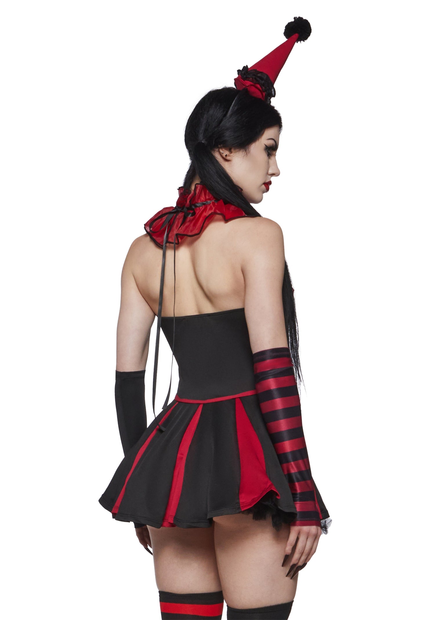 Classic Clown Girl Costume - Red