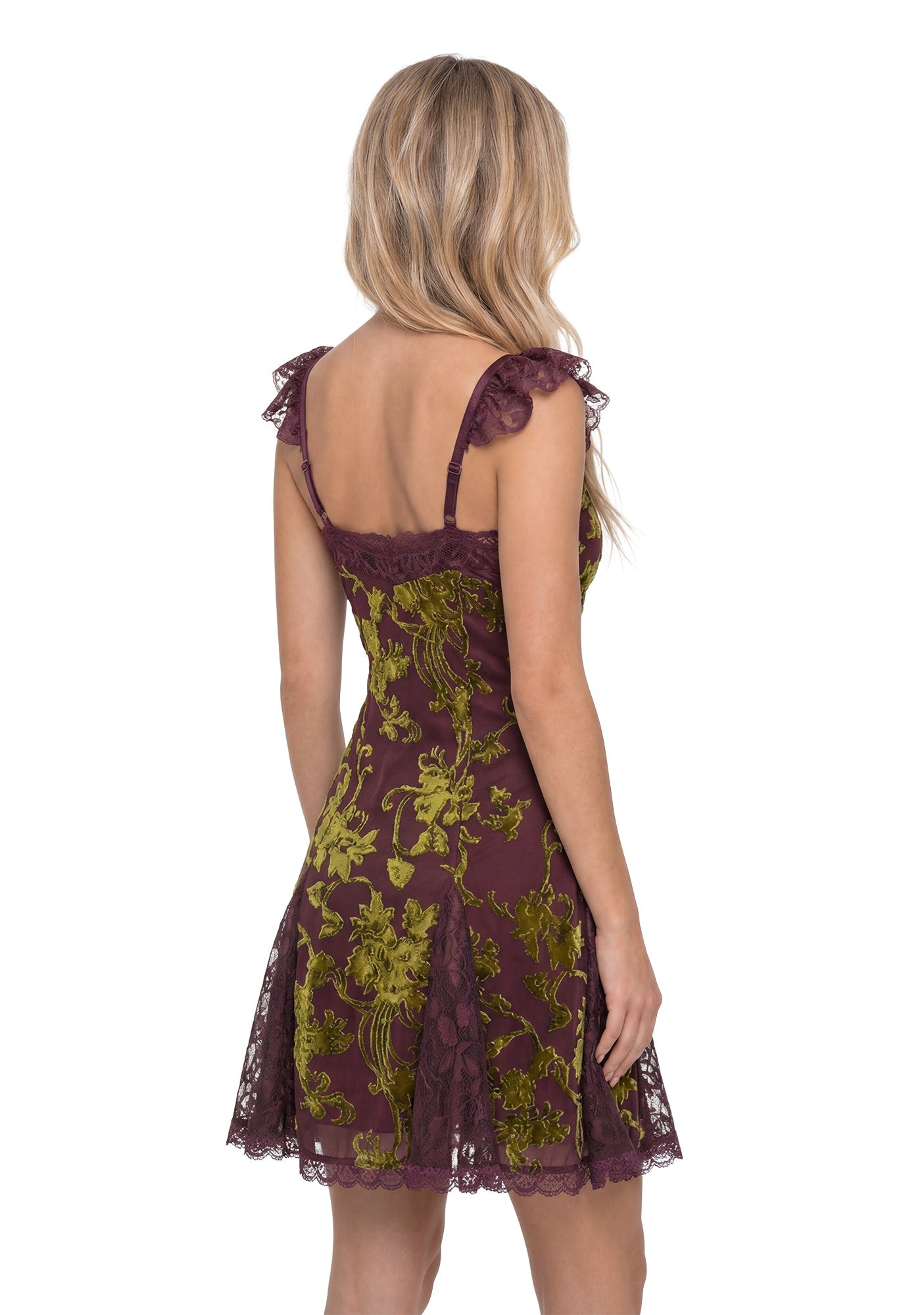 Jaclyn Moss Velvet Mini Dress