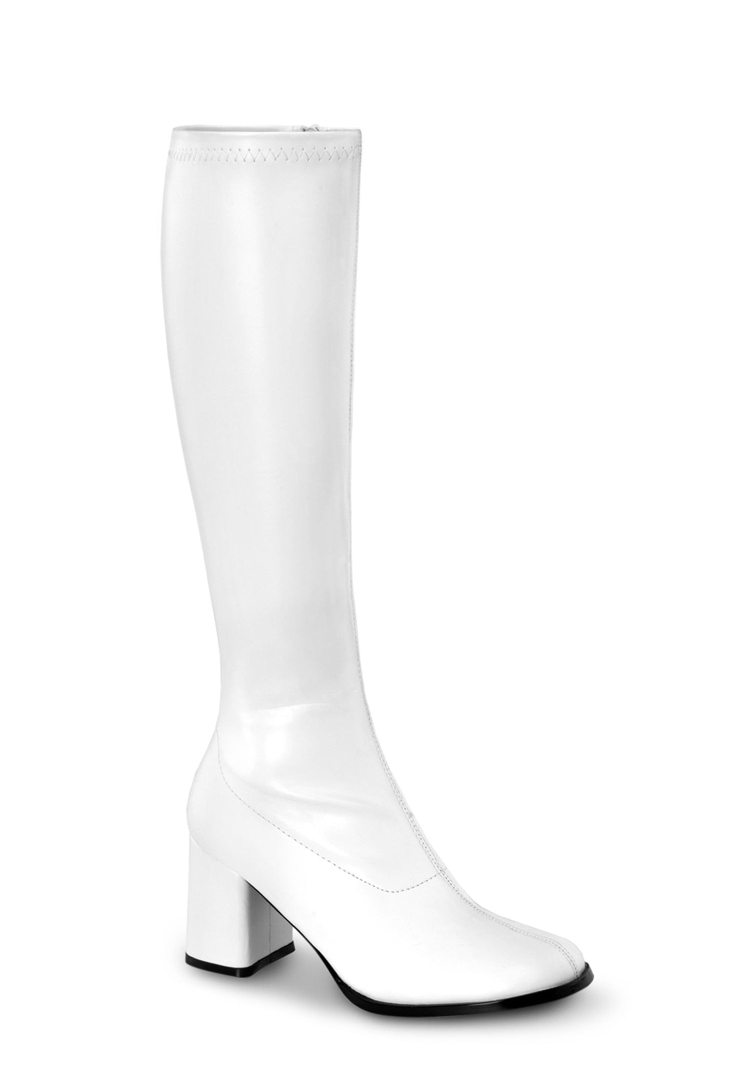 Gogo 300 Knee High Boots - White