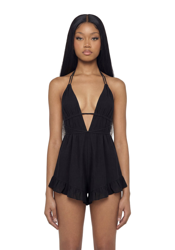 Margot Romper - Black
